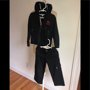 Gently used Boys Authentic Burberry sweatsuit